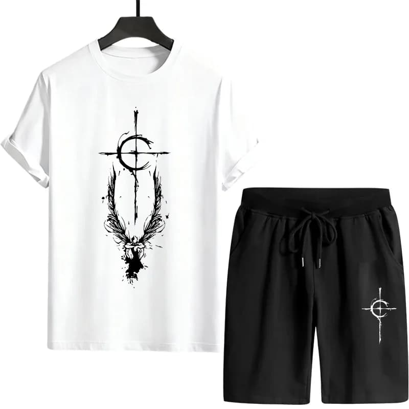 Complete Men's Suit 2026 Hot Sale: T-shirts + Shorts – Outfit Casual Urban Fashion Spring Summer for Home and Leisure – Clothing Man Comfort