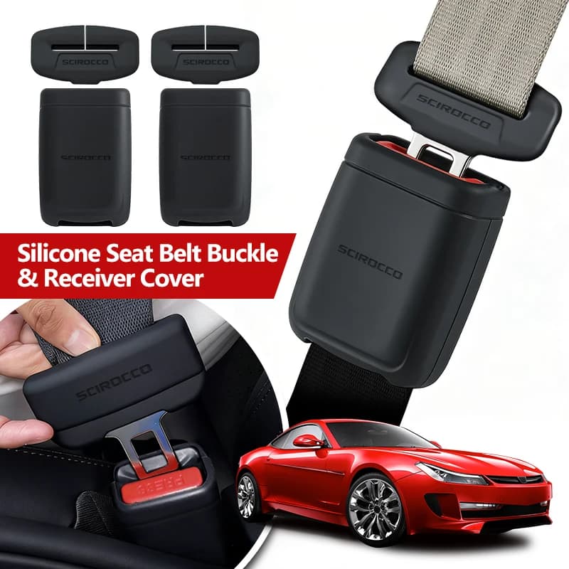 Car Seat Belt Buckle Plug Silicone Protective Cover For Volkswagen Passat Jetta Beetle Tiguan Scirocco Jetta GTD 2008-2013