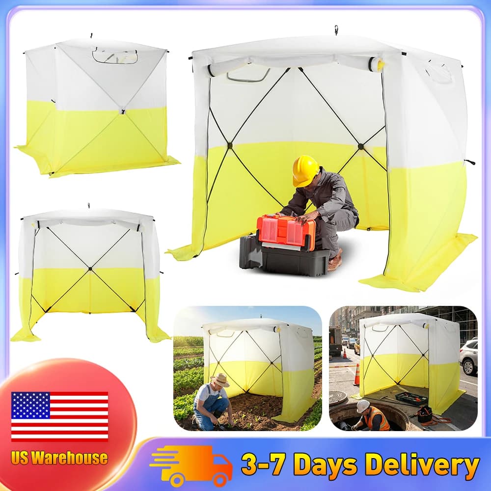 Tenda a baldacchino compatta pop-up impermeabile e resistente ai raggi UV 70.86x70.86x78.74 pollici con borsa per il trasporto per piscina, campeggio, lavoro all'aperto