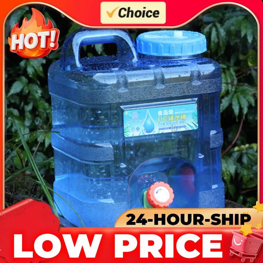 Serbatoio d'acqua per auto da campeggio all'aperto, contenitore per acqua potabile di grado alimentare con rubinetto, a prova di perdite, portatile