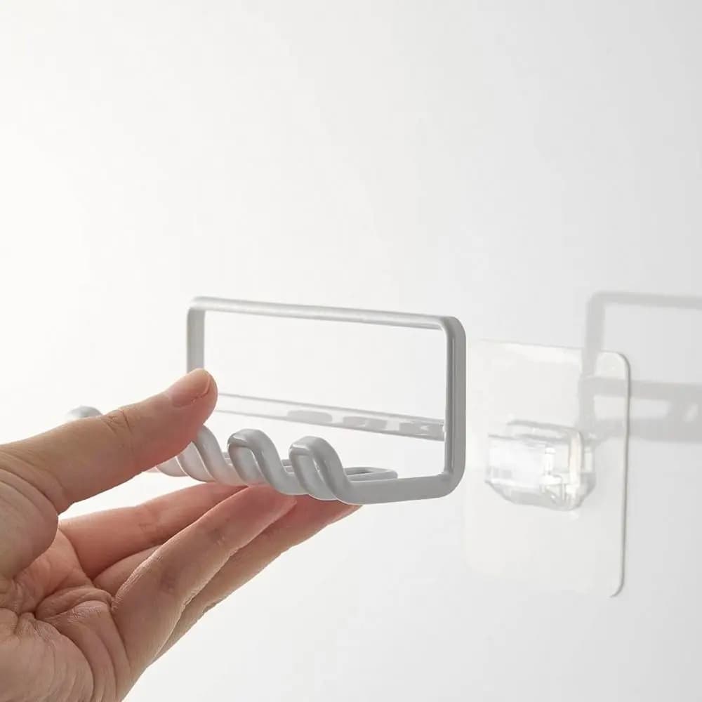 4 slot multi-head brush holder Metal wall electric toothbrush holder self-adhesive space saver for razor
