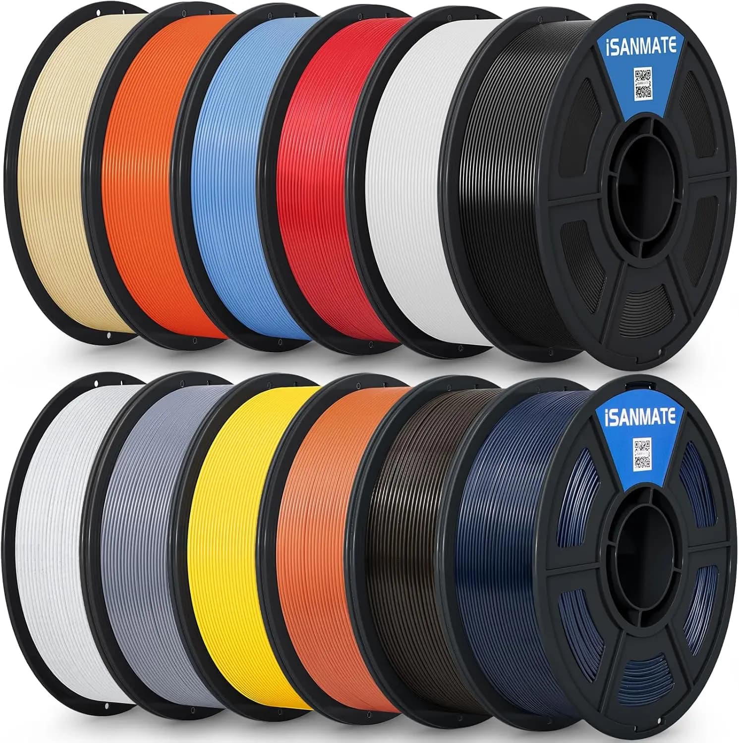 ASA 3D Printer Filament Bundle 12KG, UV & Weather Resistant ASA Filament Perfect for Outdoor Functional Parts, Dimensional Accur