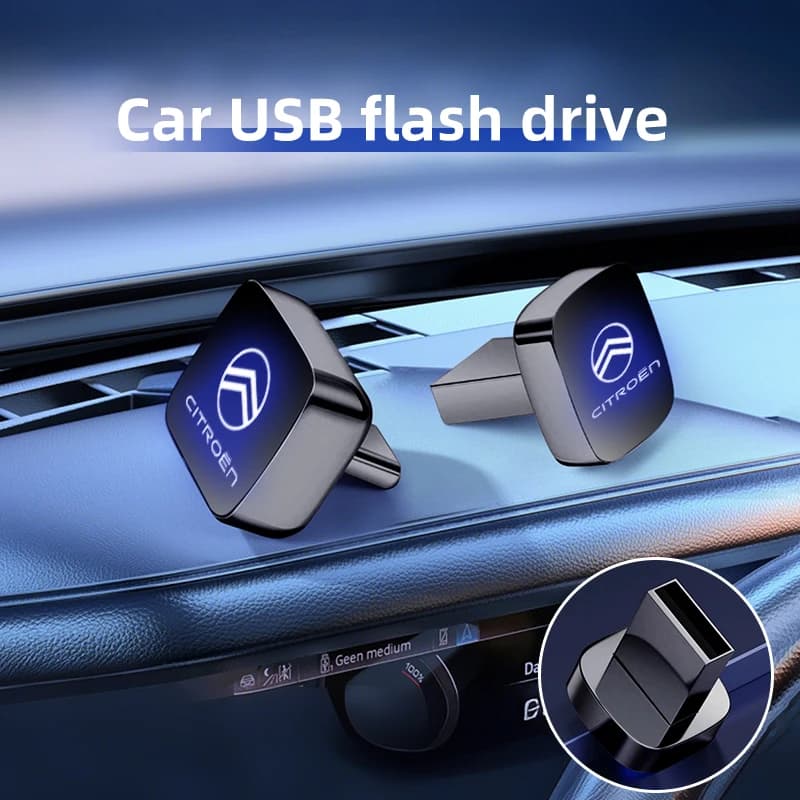 Accessori auto 32/64GB USB/Tipo-c Chiavette Mini Memory Stick Spina Per Citroen C4 C3 C5 C1 C2 Berlingo Celysee Cactus Picass