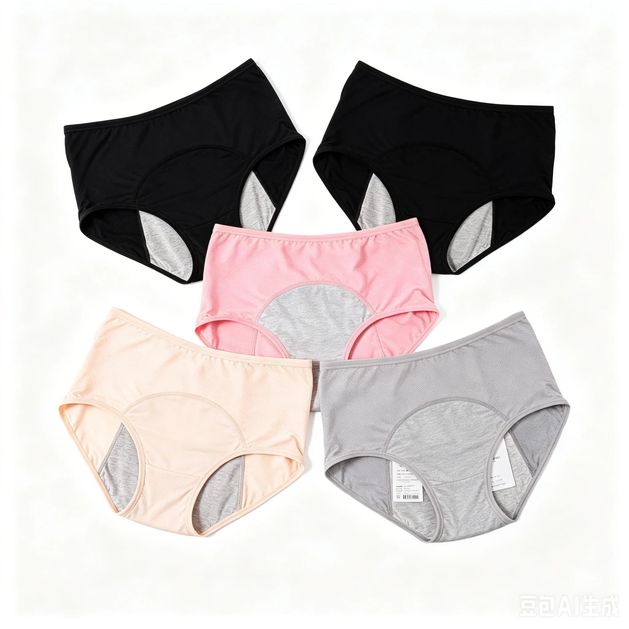 5pcs Leakproof Menstrual Panties Sexy Breathable Woman Underwear Waist Warm Female Period Panties Lingerie Dropshiping
