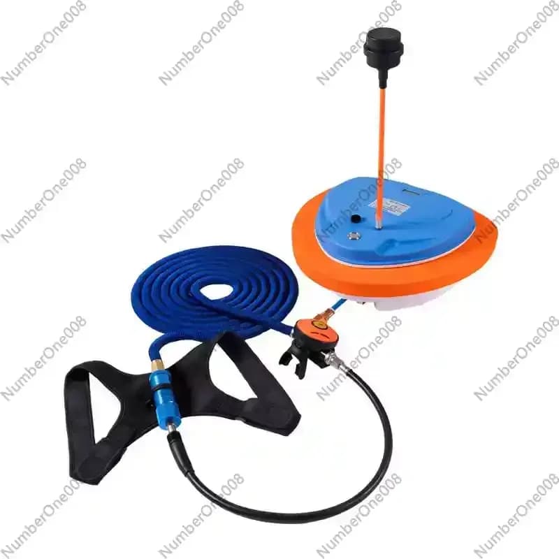 Ventilatore Elettrico Subacqueo 9000mAh 7M, Pompa per Respirazione Subacquea, Attrezzatura per Immersioni e Snorkeling