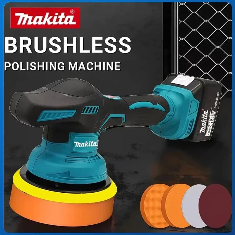 Makita Wireless Riparazione Lucidatura Cordless Lucidatrice per auto 8 Marce Lucidatrice per ceretta elettrica 18V-20V