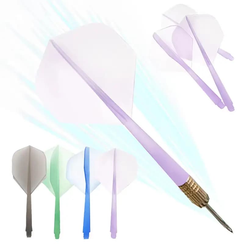 Accessori per freccette da 3 pezzi, aste in plastica, accessori di ricambio portatili, leggeri e universali, per punta morbida, per un volo fluido