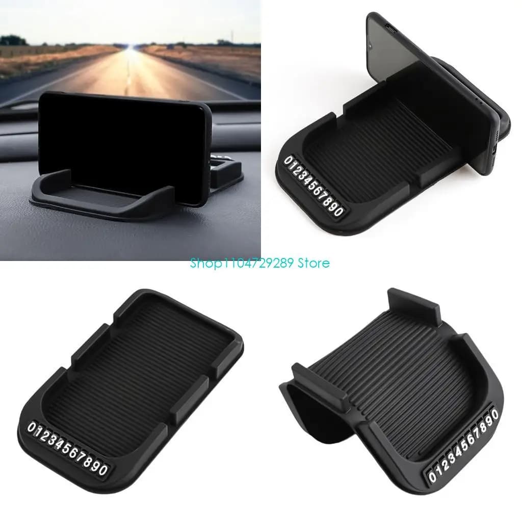 D8KE non slip Servi telefonici per auto in silicone con braccia espandibile e testa rotabile