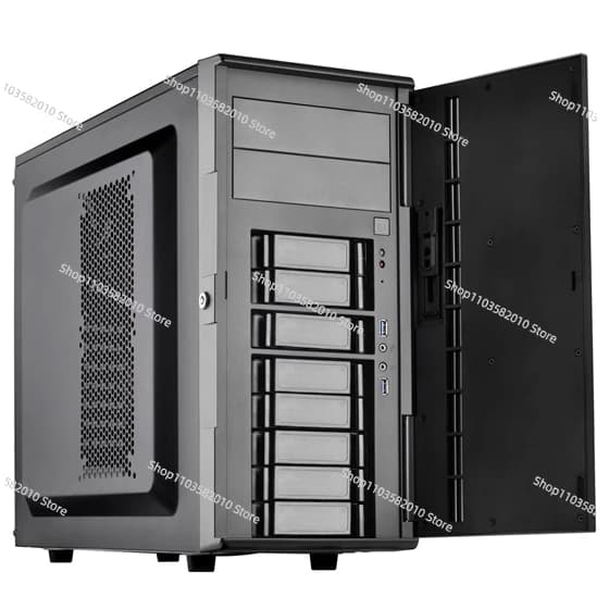 Yinxin CS380 Funzione sostituibile a caldo a 8 dischi Archiviazione NAS, telaio ATX a torre centrale