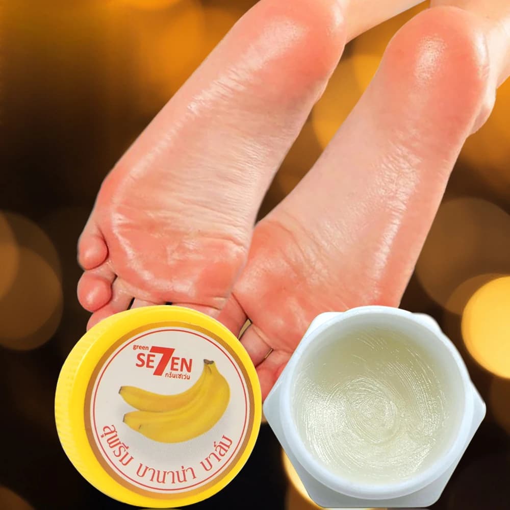Cura del tallone ultra idratante e screpolata con estratto di banana per piedi secchi e ruvidi Rinnovo notturno 20 g/bottiglia