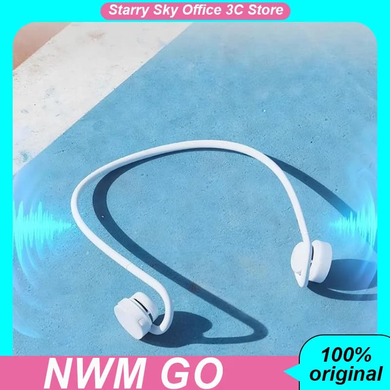 NWM Go Auricolari Bluetooth wireless Auricolari sportivi indossati al collo con riduzione del rumore Cuffie leggere impermeabili IP55