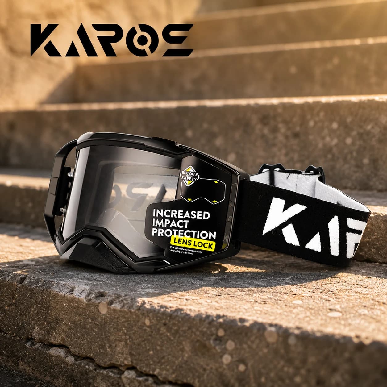 Karos Men Off Road Motorcycle Helmet Goggle Windproof UV400 Protective Eyewear Motocross Sunglasses MTB Riding Ski Glasses K339