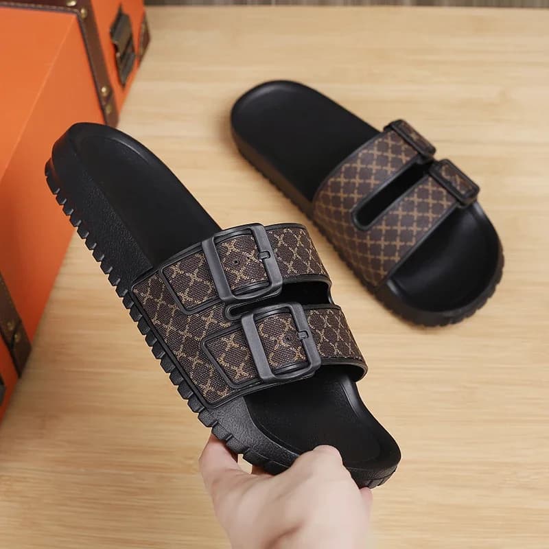 Men's Slippers Summer Fashion Men's Sandals Comfort Interior Swimwear Non-slip Garden Shoes Casual Outdoor Beach Shoes