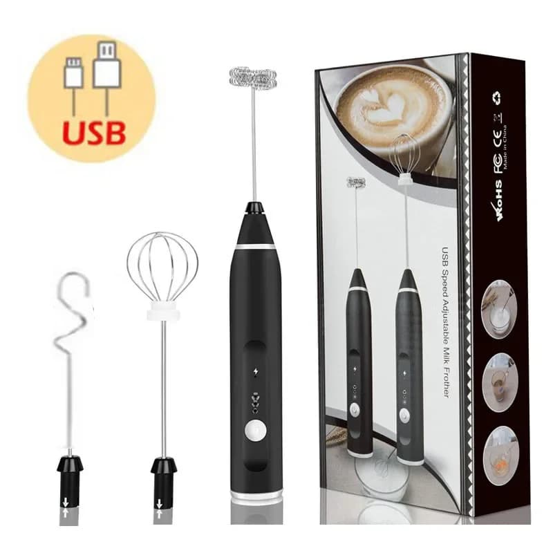 Montalatte elettrico portatile frullatore portatile Cappuccino crema frullino per le uova frullatore per alimenti USB Mini caffettiera frusta Mixer