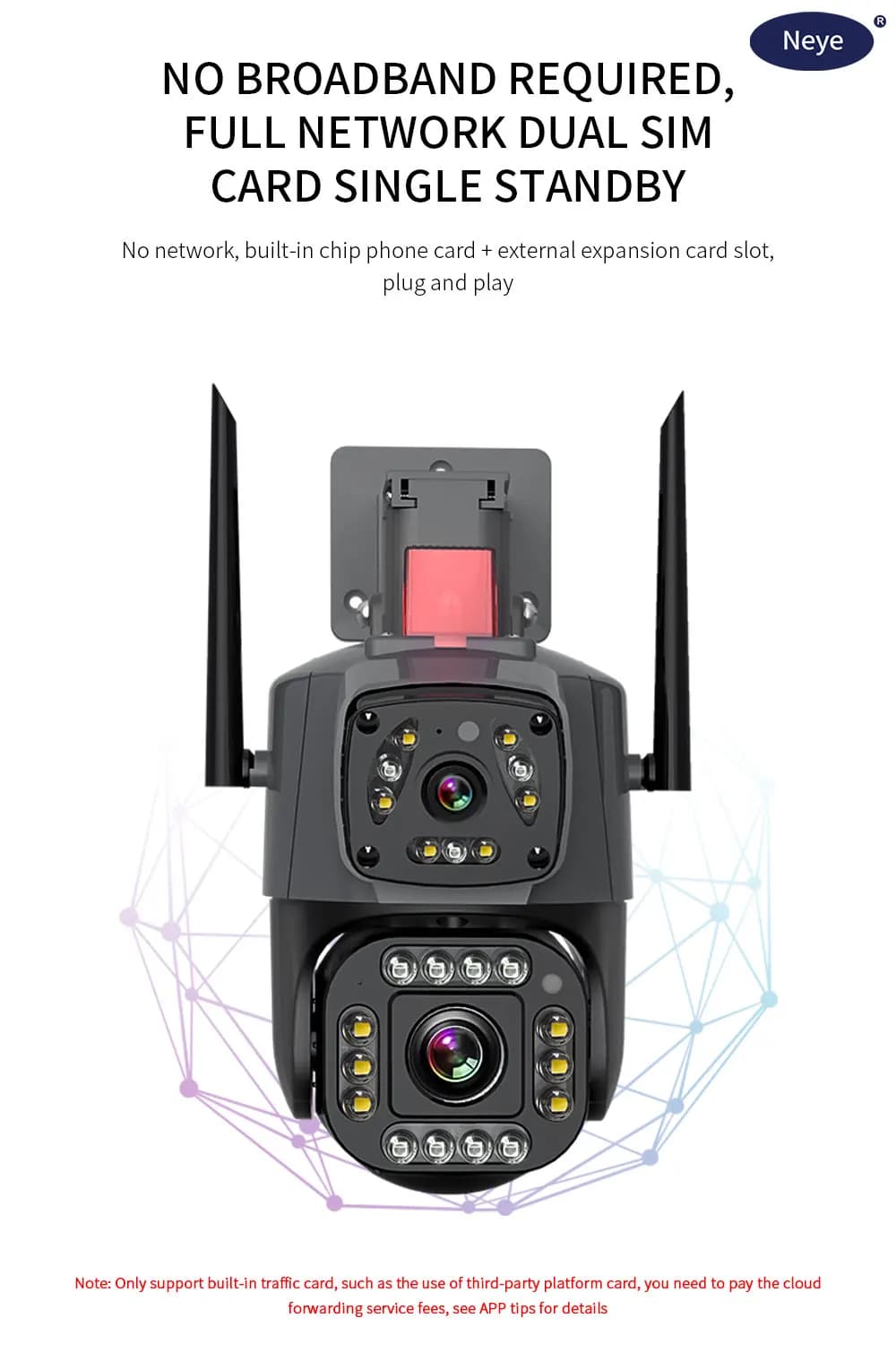 8MP 4K Doppia lente WiFi Smart Camera HD Esterna 4K Binoculare PTZ Telecamera IP AI Tracciamento automatico Telecamera di sicurezza domestica intelligente