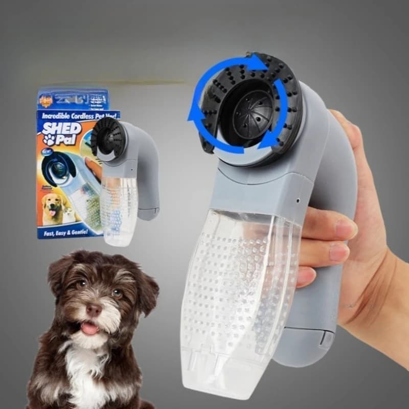 Dispositivo Elettrico per Aspirazione Peli di Animali Domestici, Aspirapolvere Portatile per Massaggio e Pulizia, Spazzola con Setole
