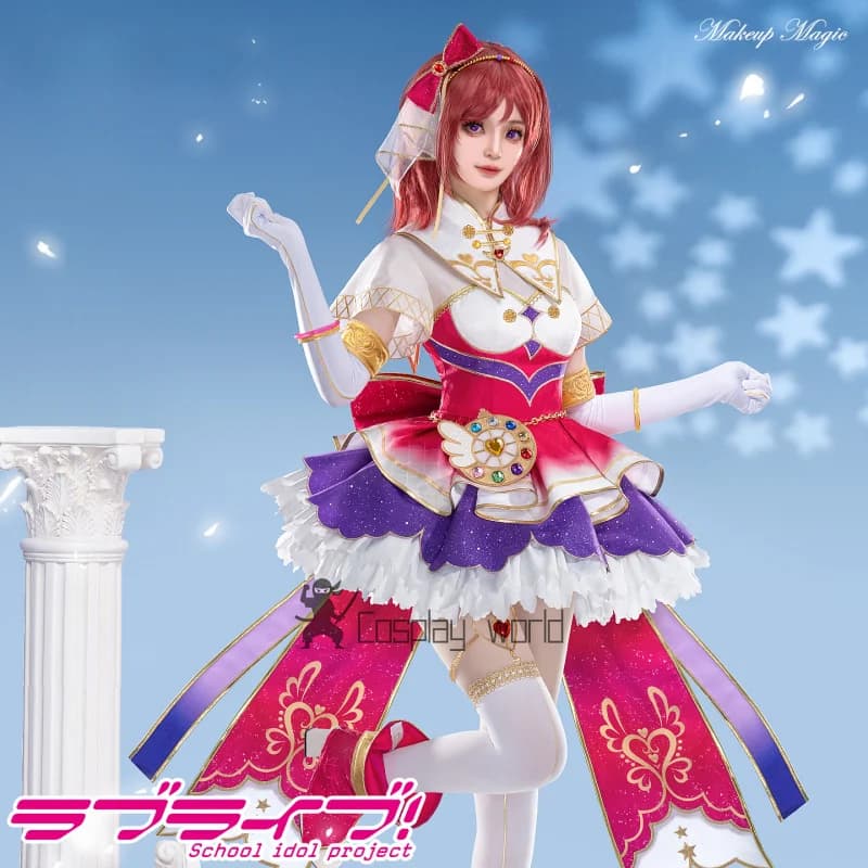 Lovelive Maki Nishikino Cosplay Anime Costume Donna Fiocco Scintillante Lolita Dress Uniforme Halloween Carnevale Abiti da festa Outfit