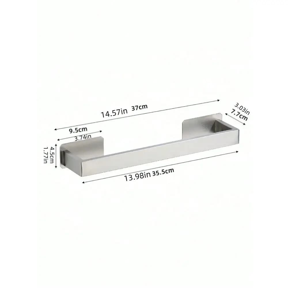 Accessorio da bagno in acciaio, portasciugamani spesso con anello porta asciugamani, gancio appendiabiti senza foratura, porta fazzoletti, portaoggetti da bagno