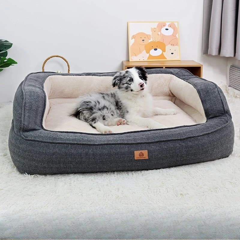 Cuccia rimovibile per cani, cuccia invernale calda in peluche, cuccia grande per cani, divano imbottito.