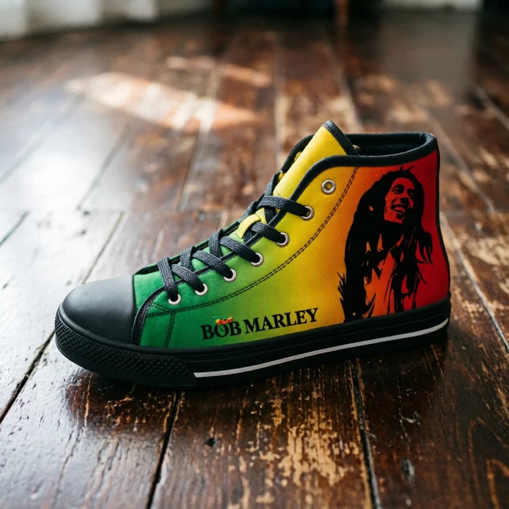 Scarpe Casual Bob Marley Fashion Reggae Art da Uomo, Sneakers per il Pendolarismo Quotidiano, Antiscivolo, Resistenti all'Usura, Morbide e Confortevoli, Calzature per il Tempo Libero