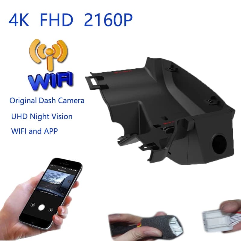 4K Plug And Play Car recorder Wifi DVR Dashcam for Geely Xingyue Tugella Mongaro 2020 2021 2022 2023 2024