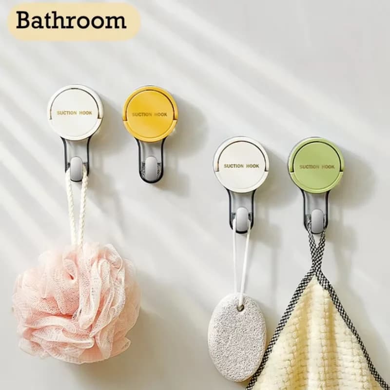 Gancio universale a ventosa, gancio adesivo a vuoto resistente senza foratura, porta asciugamani, per parete cucina e bagno, gancio mobile