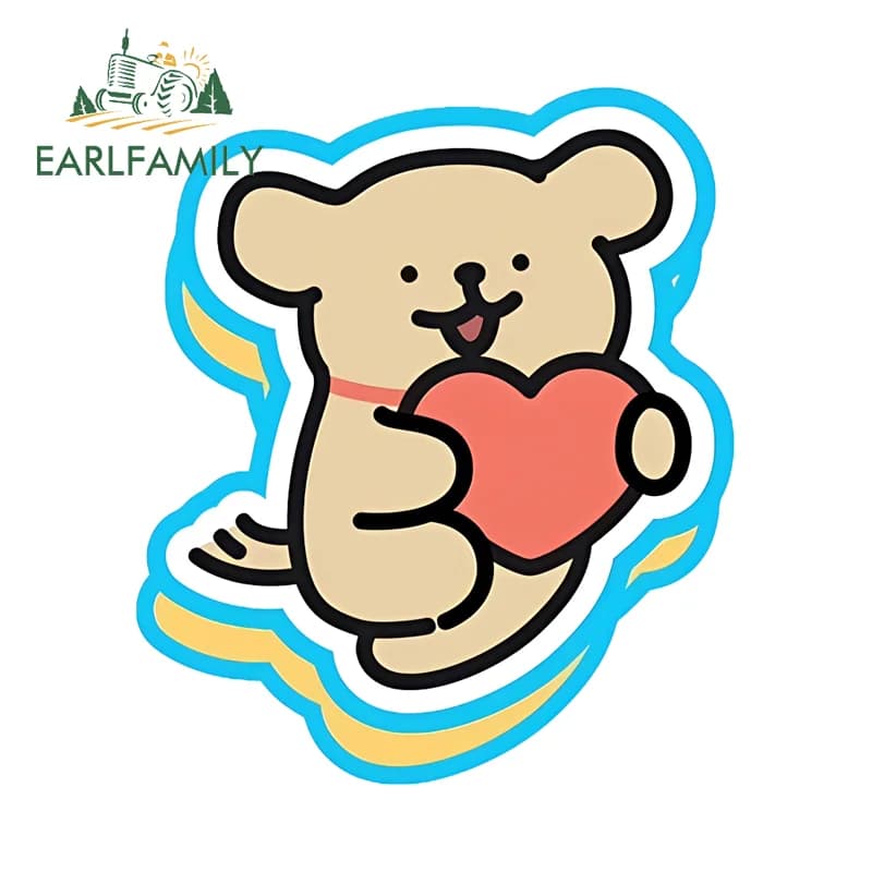 EARLFAMILY Nice Maltese cartoon and Golden Retriever Graffiti stickers for guitar car refrigerator skateboard fishing equipment box