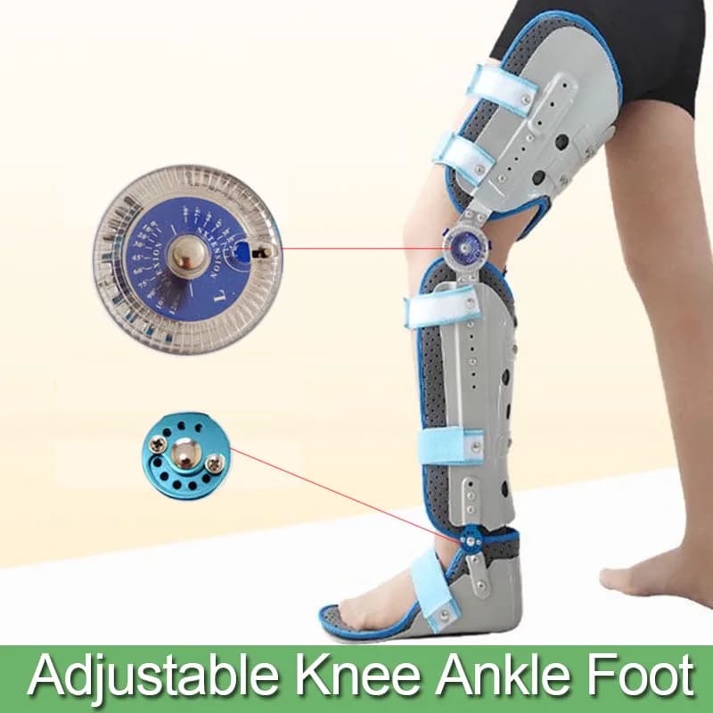 Adjustable knee brace anklet-support orthopaedic leg for knee joint relief from joint pain-protection bone orthopaedic ligament