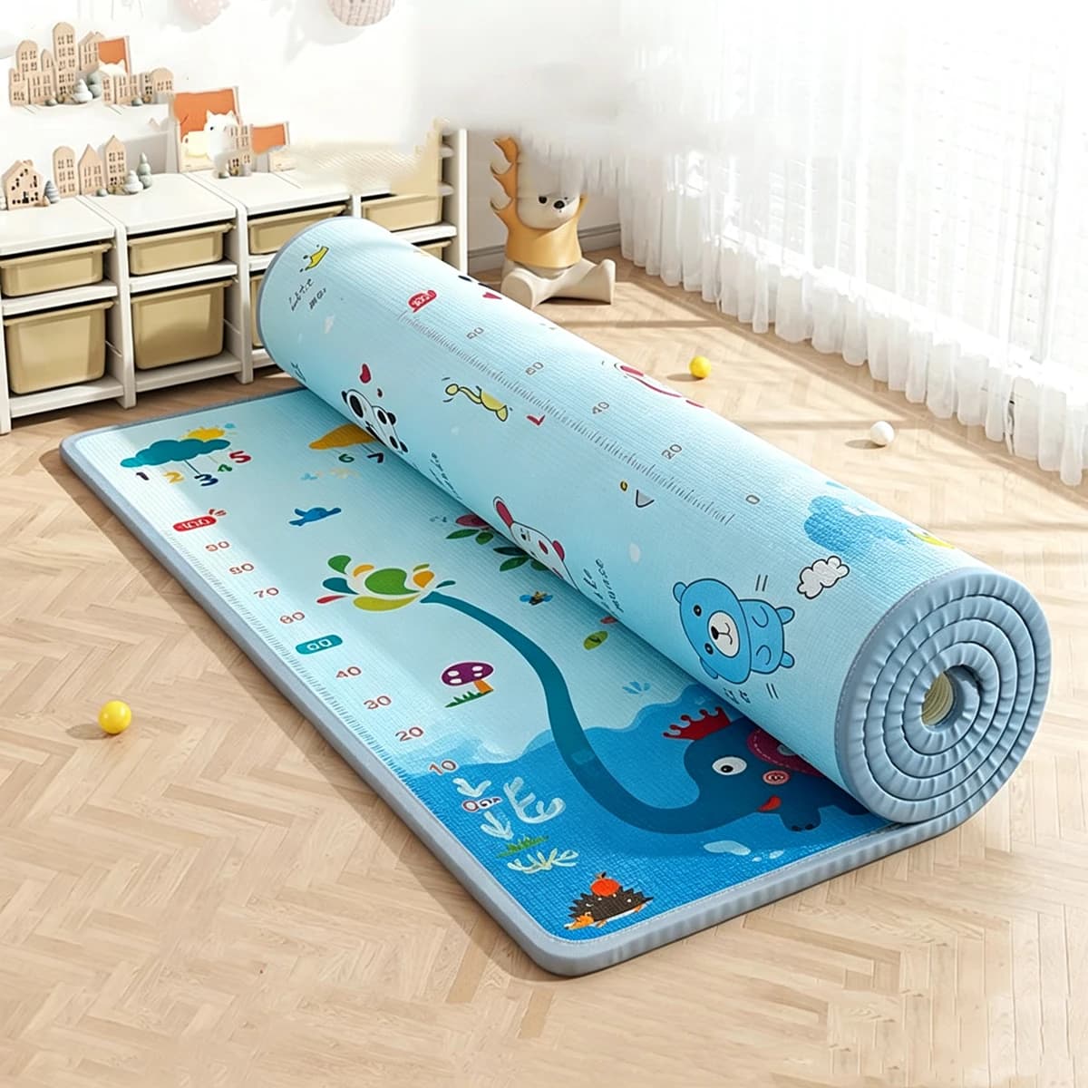 New 10 Styles and 5 Sizes Baby Crawling Play Mat Non-toxic EPE Thick Folding Carpet Play Mat for Children's Mats Safety Kid Rugs