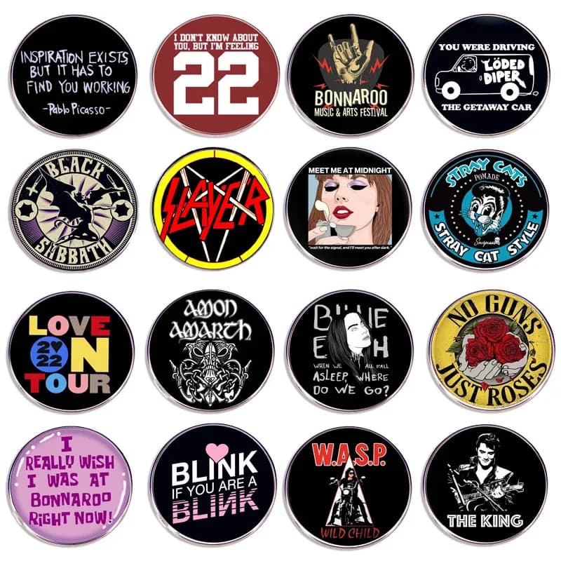 Cartoon Pop Rock Band Spilla Musica punk Distintivo Zaino Pin Collezione di fan Medaglia Regalo Fascia Accessori di gioielli Commercio all'ingrosso