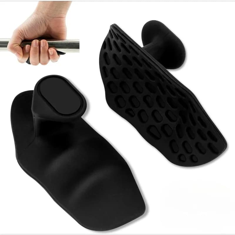 Impugnature Antiscivolo per Sollevamento Pesi, Trazioni, Allenamento in Palestra, Guanti Ergonomici in Gomma Unisex per Protezione Mani e Potenziamento Presa