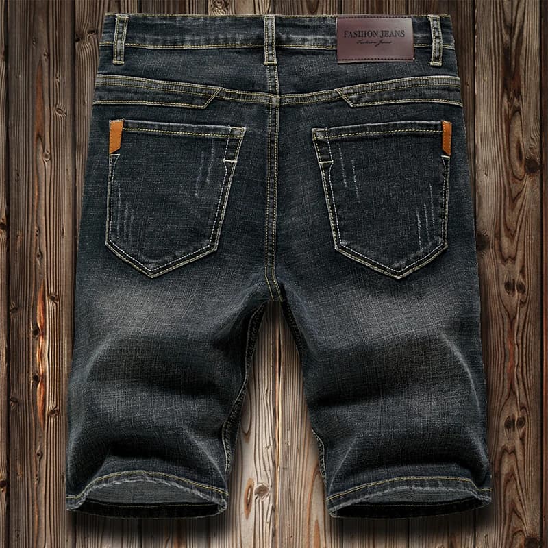 2026 Classic Style Men's Slim Denim Shorts Summer New Business Fashion Thin Stretch Short Casual Pants Male