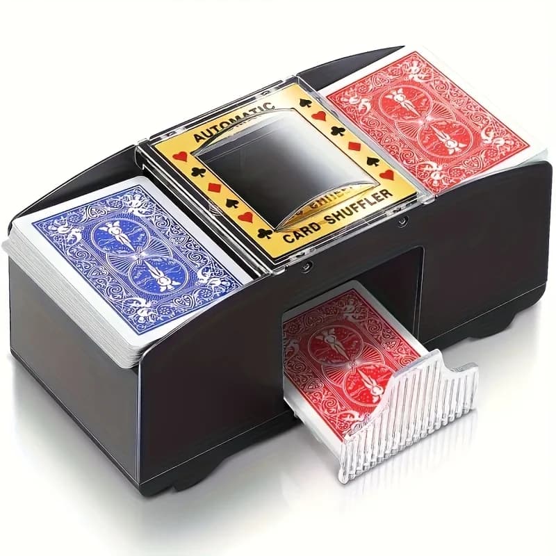 Bespugliatore automatico di carte per 1-2 mazzi, mescolatore elettrico da poker alimentato a batteria, portatile per casa e feste
