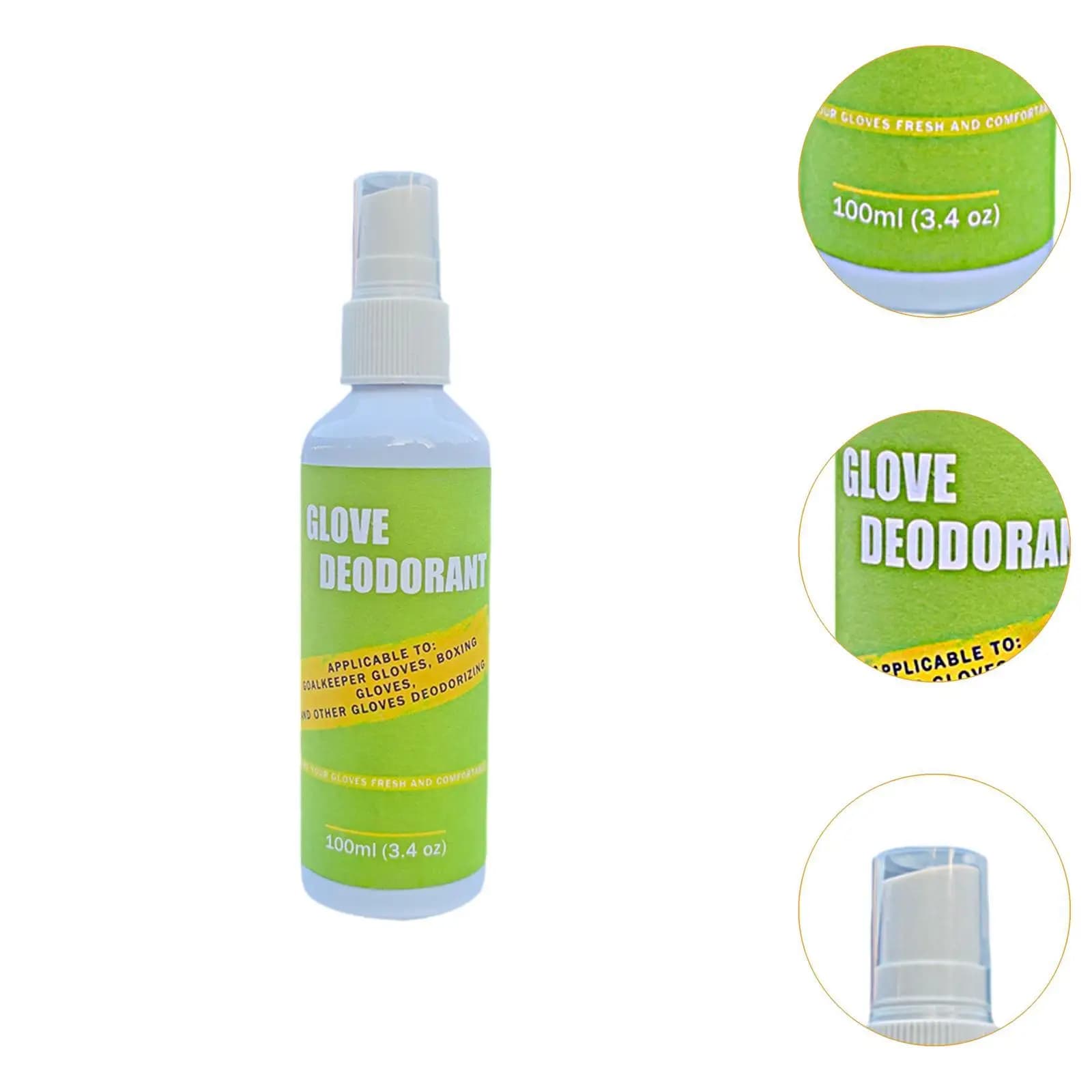 Sports Glove Deodorizing Spray Quick Action Odor Eliminator for Goalkeeper Baseball Boxing Motorcycle