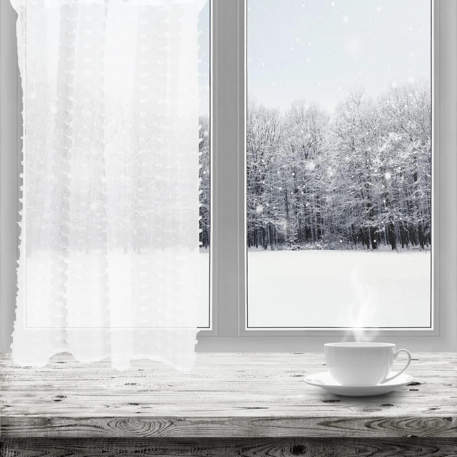 White Sheer Curtain Pom Dots Light Filtering Gauze Drapes Bedroom Living Room Kitchen Patio Villa Farmhouse Rustic Style Window