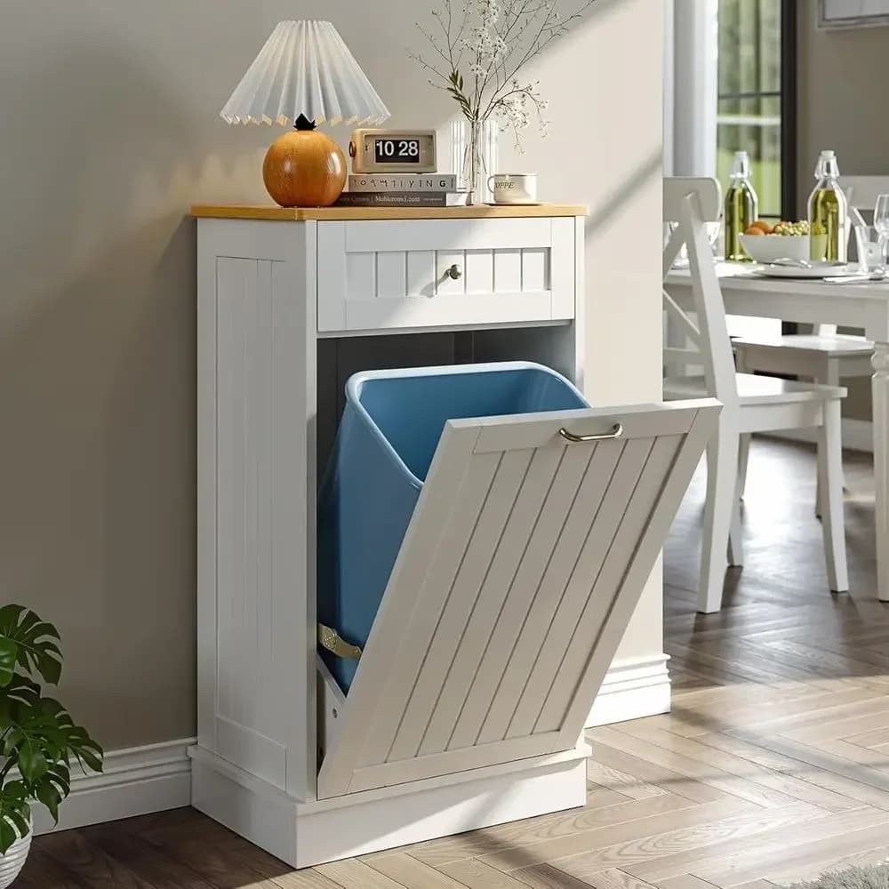 Porta Pattumiera per Isola Cucina - Bianco