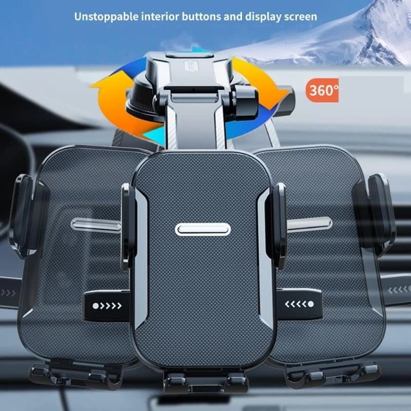 Supporto per telefono per auto Ventosa/gancio Supporto per cellulare Supporto per cruscotto Presa d'aria Supporto girevole a 360 gradi Culla automobilistica