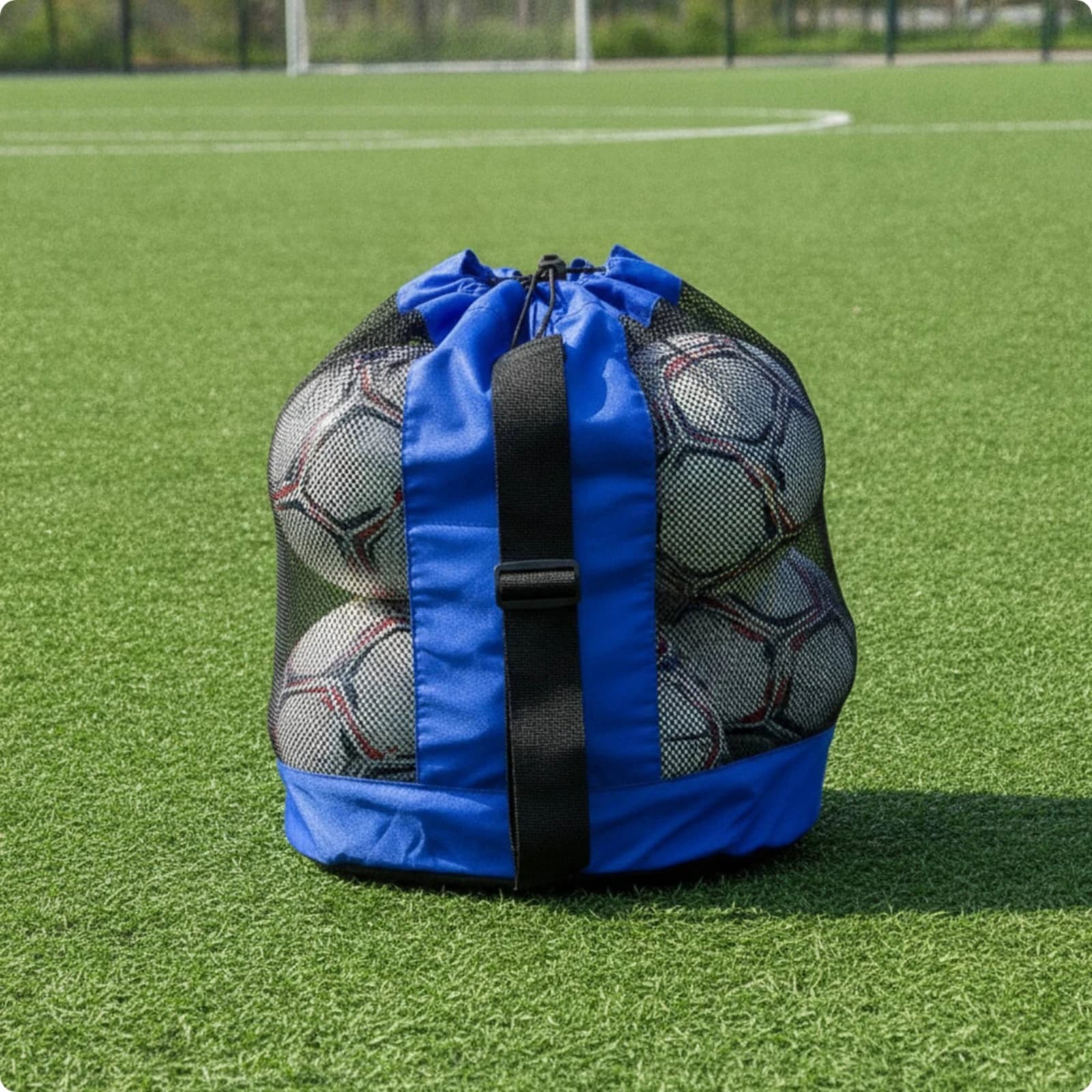 Sports Ball Bag with Shoulder Strap Adjustable Sports Ball Bag with Drawstring Closure Lightweight Heavy Duty for Coaches