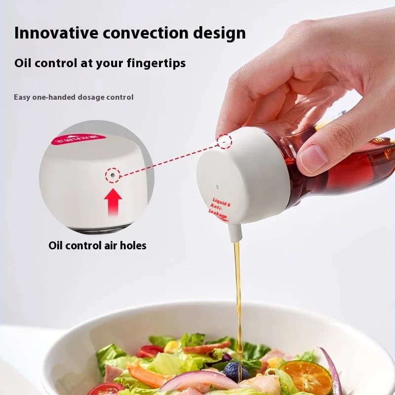 Dispenser di Olio in Vetro Quantitativo, Bottiglia Mini Antigoccia per Salsa di Soia, Aceto, Olio di Sesamo, Contenitore per Condimenti da Cucina