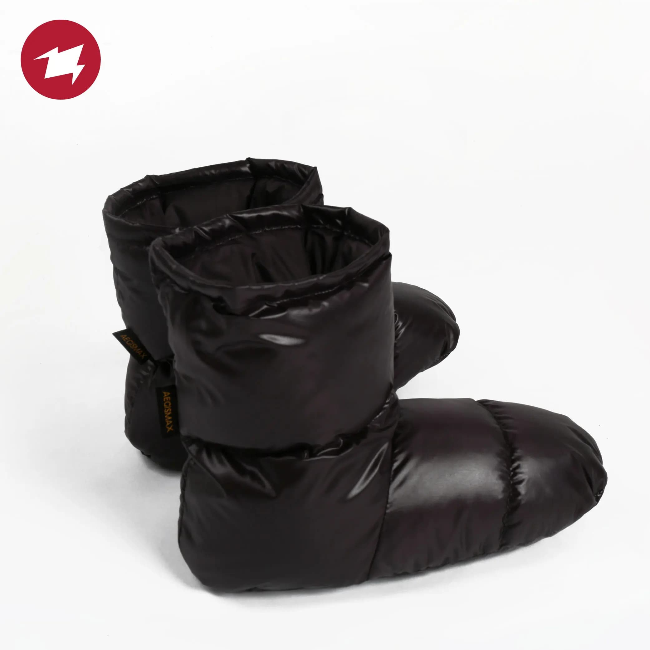 AEGISMAX Outdoor Camping Boots Winter Hot Slippers Duck Feather Shoes Socks for sleeping bag Tent