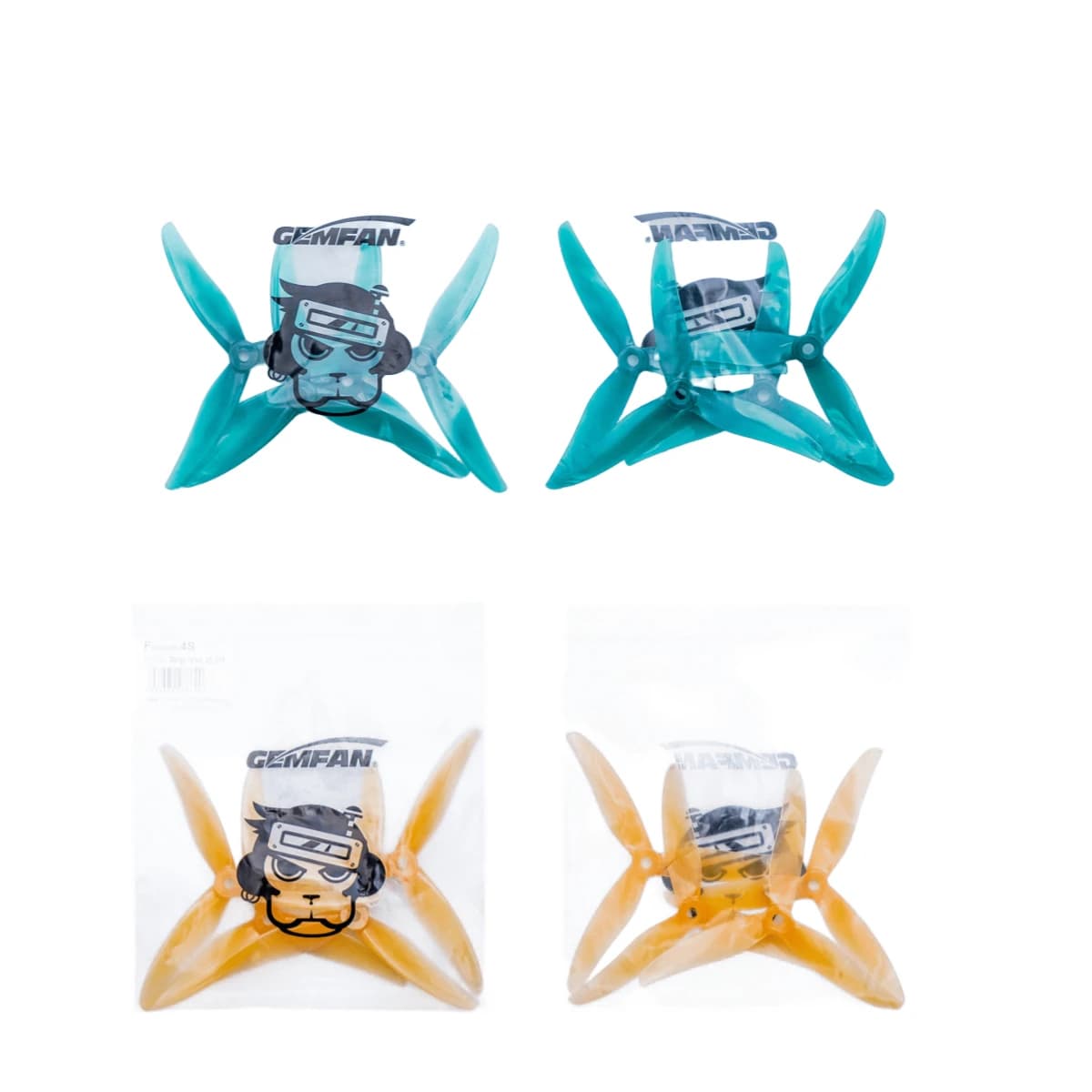 2 Paia (2CW+2CCW) di Eliche Gemfan Hurricane 51466 MCK V2 a 3 Pale in PC per Droni FPV Freestyle da 5 Pollici, Parti Fai-da-Te