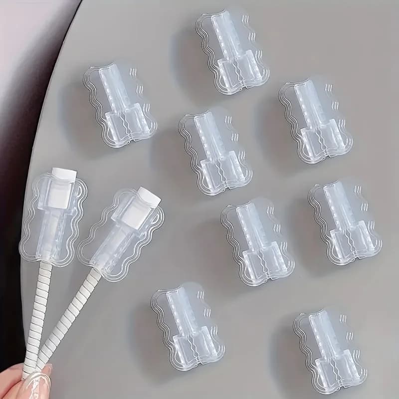 Manicotti protettivi per cavo dati da 2 pezzi Copri cavo flessibile anti-rottura trasparente per iPhone Android