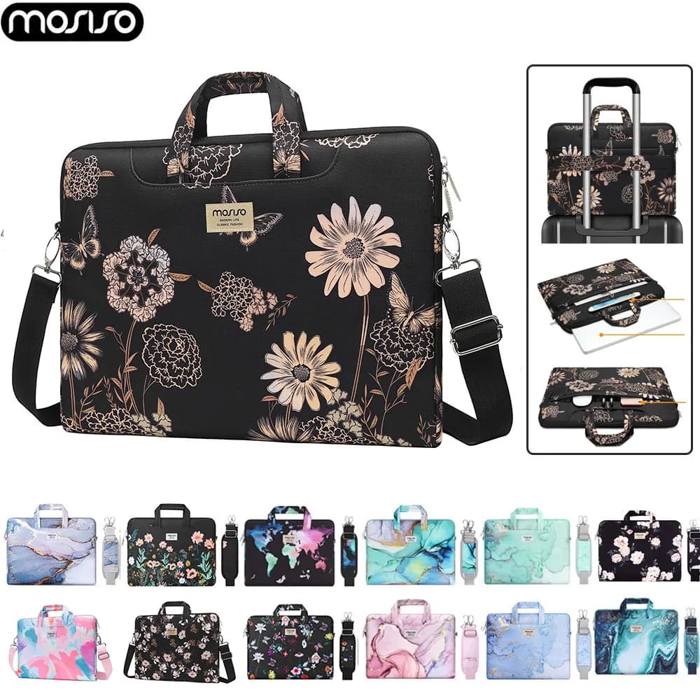 Borsa a tracolla per Laptop 13.3 14 15 16 custodia per Notebook da 17.3 pollici per MacBook Air Pro Dell Asus HP borsa portatile per uomo donna