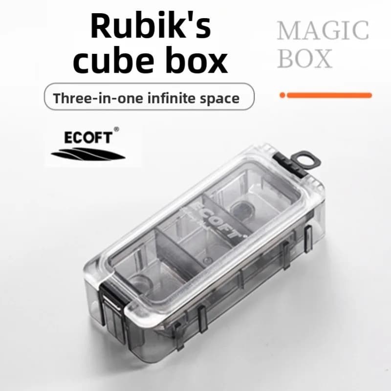 Scatola Porta Attrezzi da Pesca V9 Cube, Organizzatore per Esche, Magnetico, Luminoso di Notte, Impermeabile, Custodia Multiuso Portatile