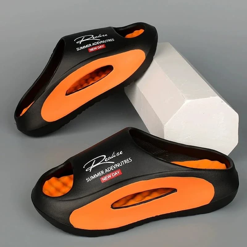 Ciabatte Unisex Casual per Tutte le Stagioni con Soletta Integrata, Sandali Comodi da Casa, Scarpe Traspiranti Slip-On per Uomo e Donna