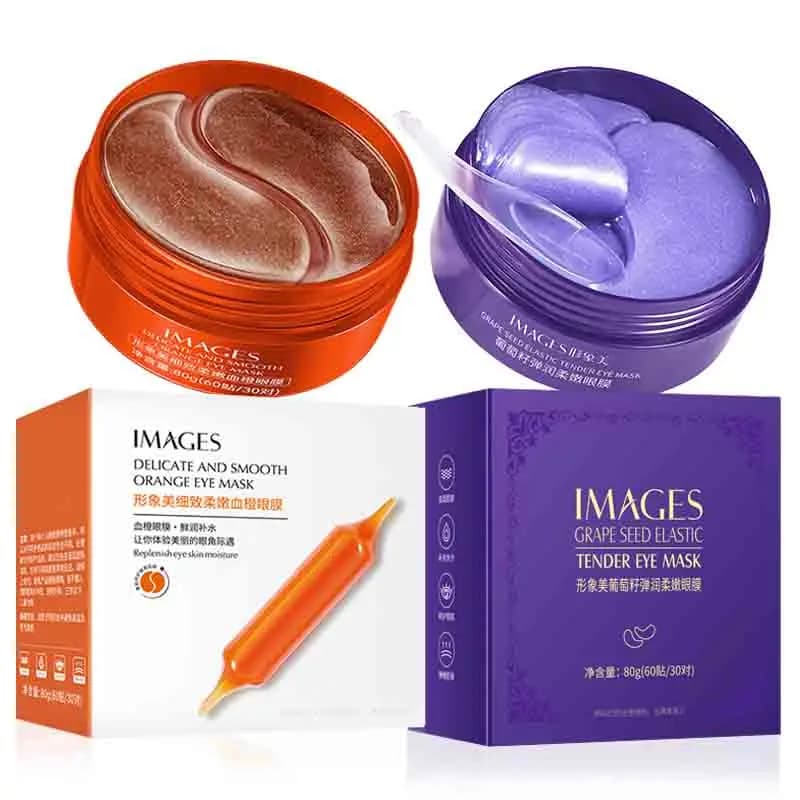 60 pcs/box IMMAGINI Vitamin C Uva Crystal Collagen Eye Mask Anti Dark circles Eye bags Hydrating Bags Eye Patch Eye Care Eyewear