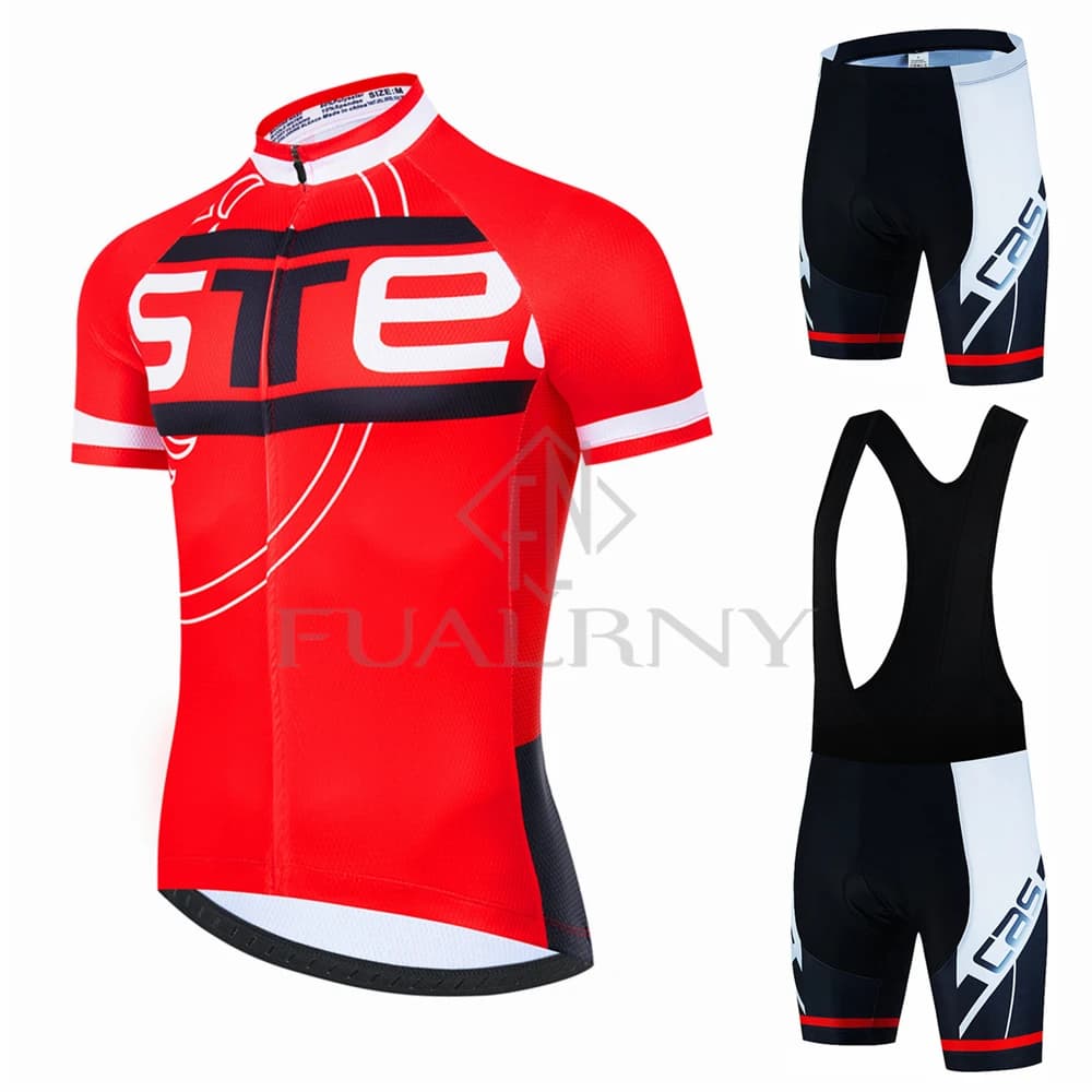2025 Summer Cycling Knit Set Men's Short Sleeved Set Ropa Cycling Hombre Cycling Clothing Shorts With Bretelles Uniform Bike Jumpsuit