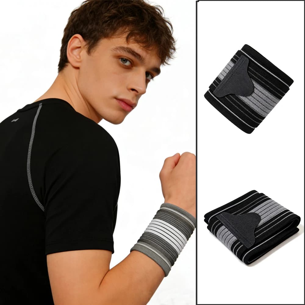 Supporto per Polso Regolabile, Fascia Sportiva per Fitness, Badminton, Tennis, Pickleball, Tutore per Mano