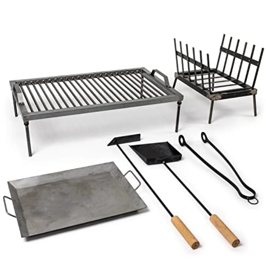 Griglia Argentina - Griglie Argentines - Griglia Santa Maria - Set Parrilla Argentina con Tutti gli Utensili Inclusi - BBQ Parrillas Asa