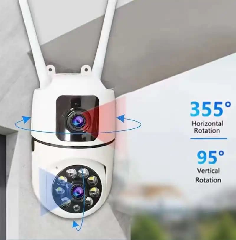 4MP UHD V380 APP Dual Lens DC/E27 Telecamera dome IP PTZ wireless a colori AI Umanoide Sicurezza domestica CCTV Baby Monitor